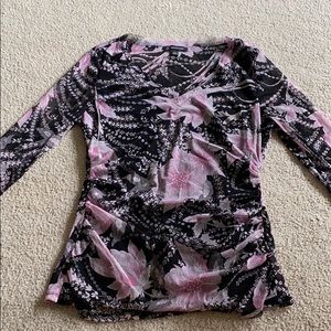 INC EUC size L 3/4 sleeve blouse worn once